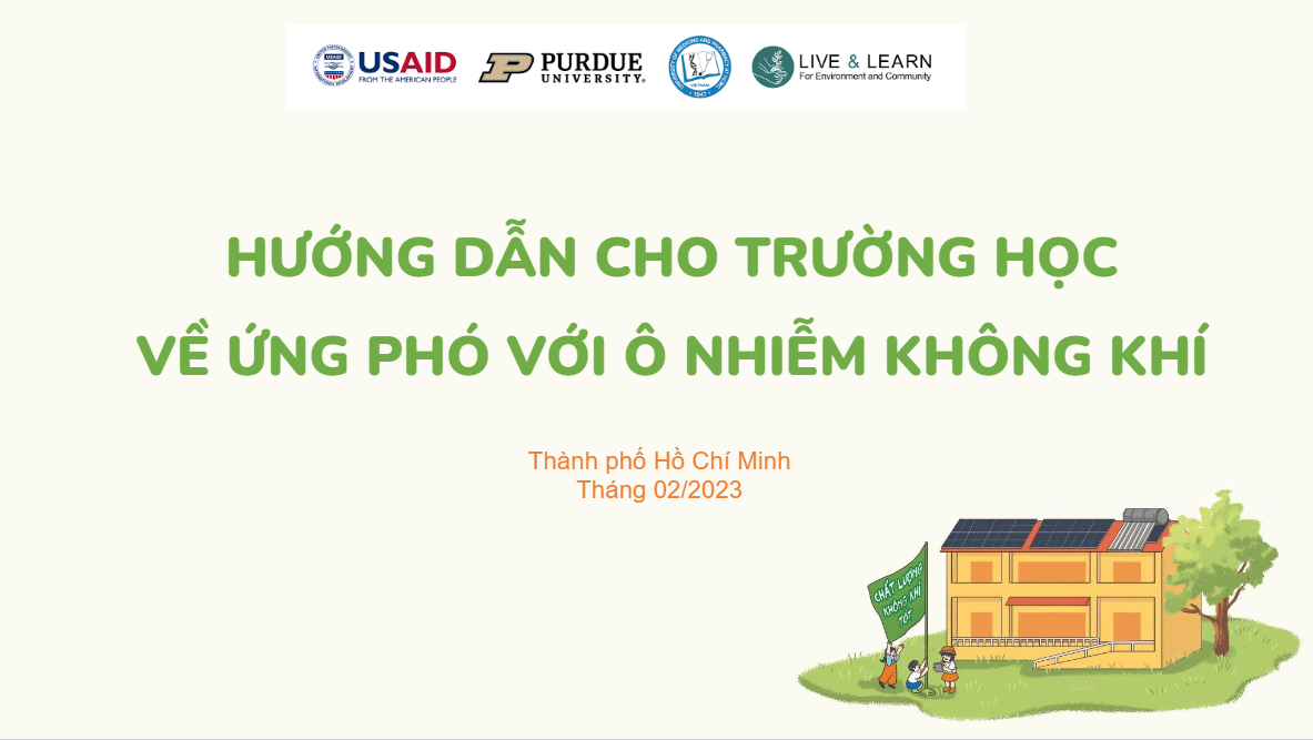Hội thảo đóng góp ý kiến cho “Hướng dẫn cho trường học về ứng phó với ô nhiễm không khí”