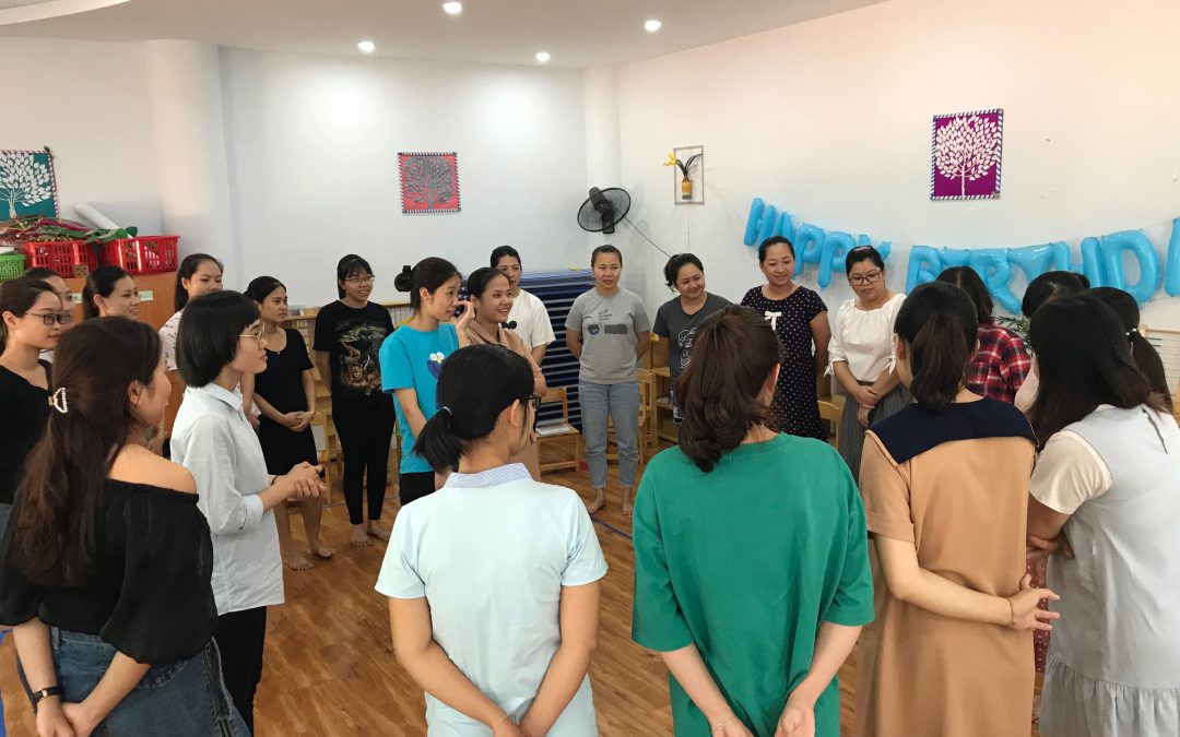 Tập huấn giáo viên tại trường Mầm non Trăng Đỏ 21/9/2019