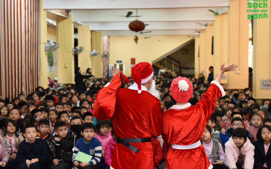 Chương trình Noel ‘Truyền thông Ô nhiễm không khí và bảo vệ sức khỏe’ tại trường Tiểu học Trần Quốc Toản