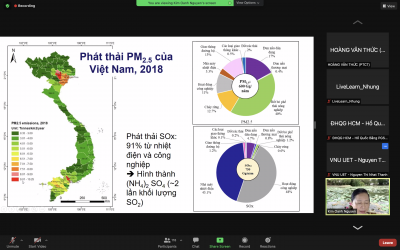 Hội thảo khoa học: Kết quả nghiên cứu chất lượng không khí tại Việt Nam giai đoạn 2018 – 2020